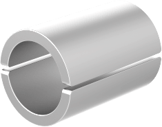 Sleeves that allow frame clamp to mount on wheelchair frame tubing with a Ø19mm (¾”).