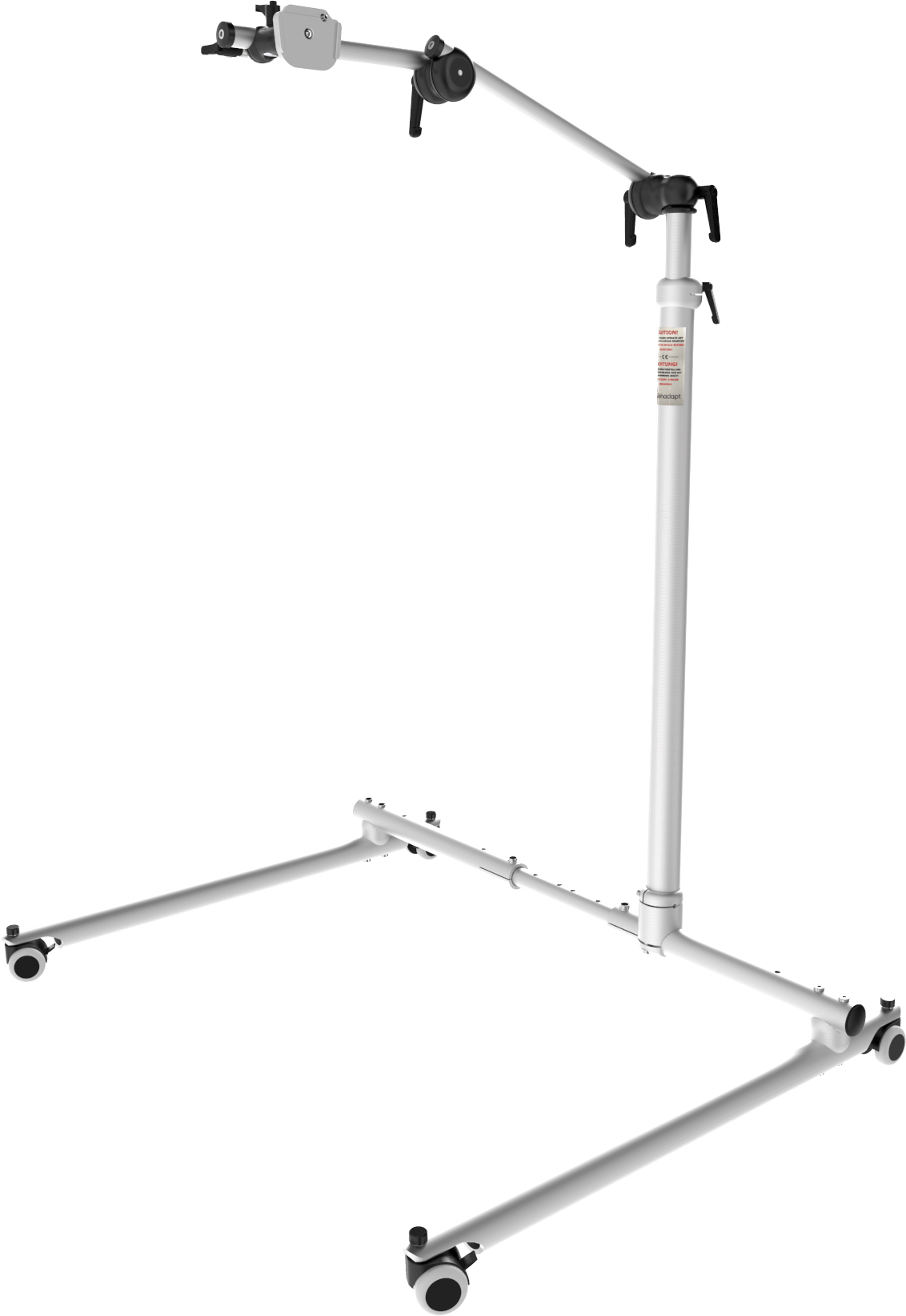 Classic Vario floor stand with adjustable height and base, by Rehadapt